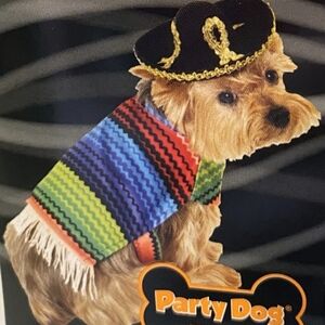 Simply Wag Mexican Pet Costume NWT